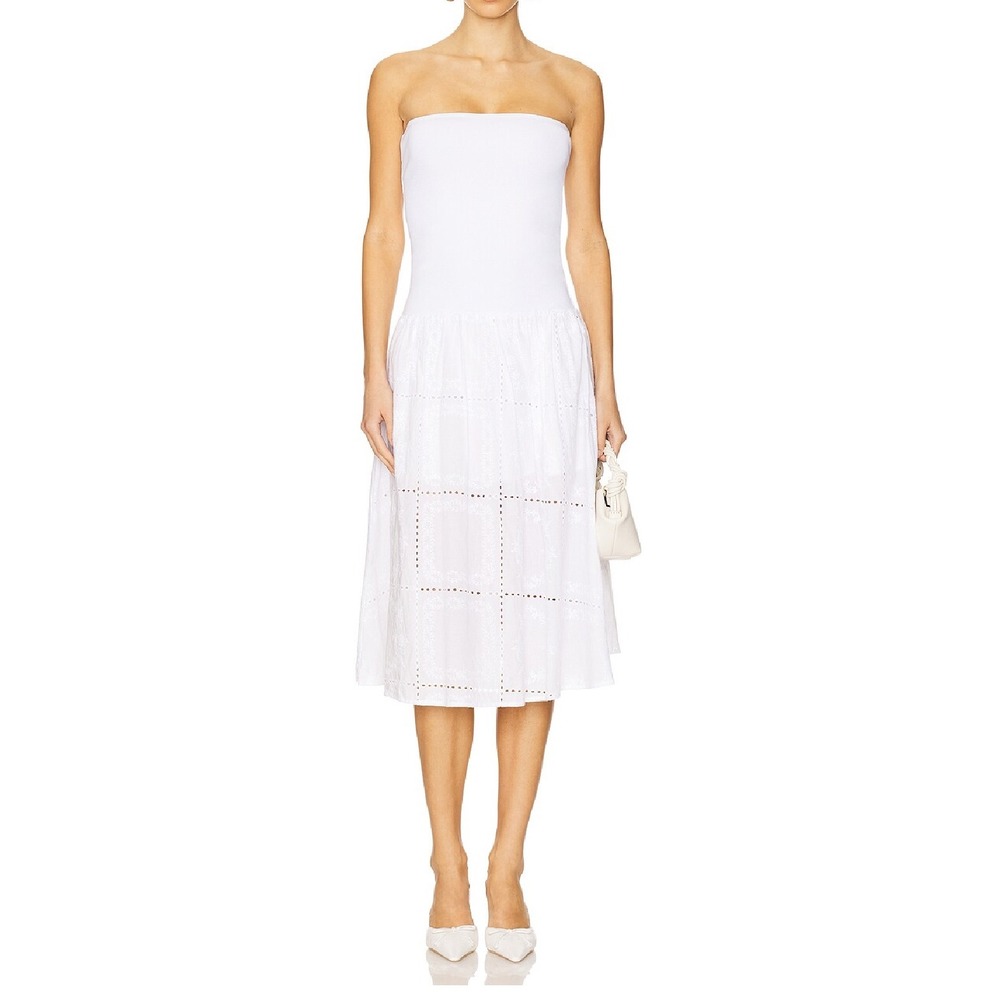 WEWOREWHAT strapless white multi dress Sz L NWT - Picture 3 of 5
